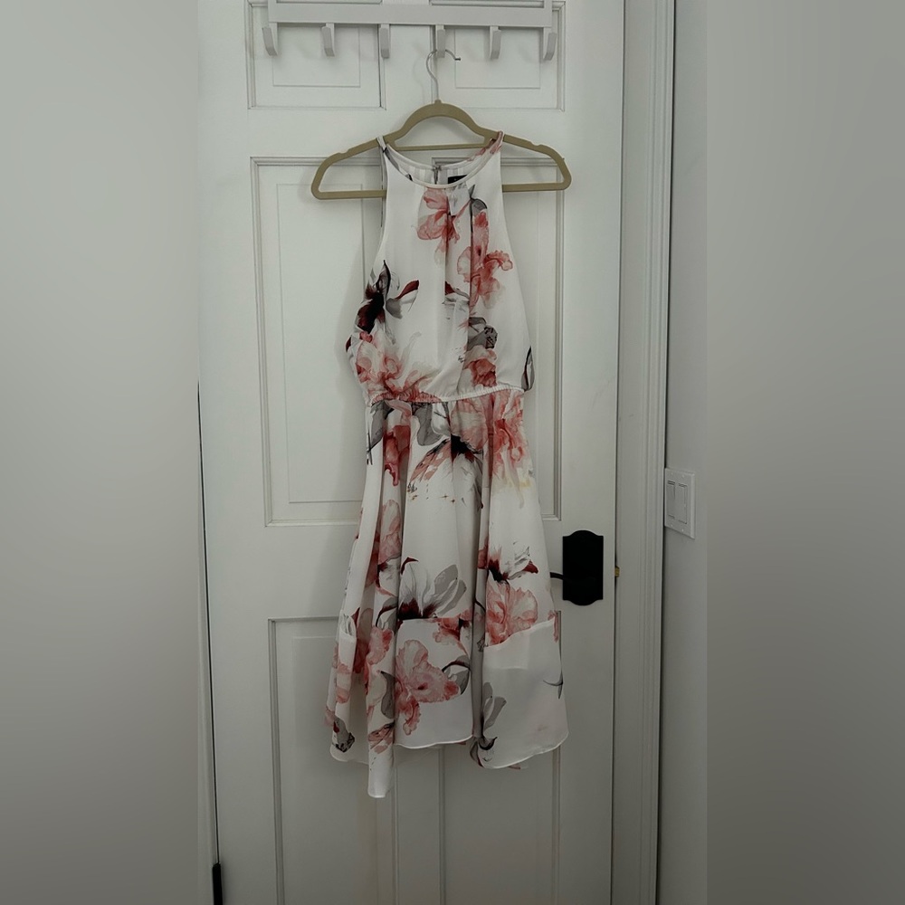 Floral Halter Neck Dress
